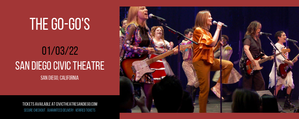 The Go-Go's at San Diego Civic Theatre tickets The Go-Go's at San Diego Civic Theatre