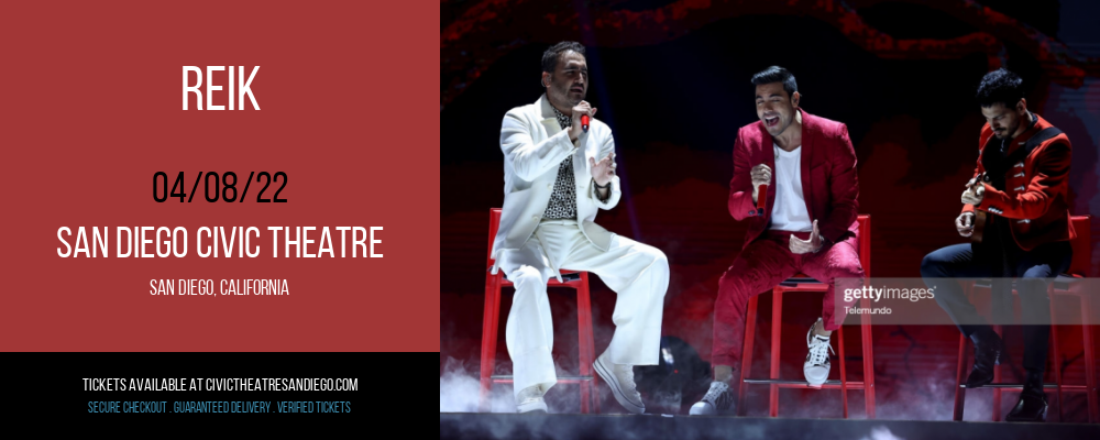 Reik at San Diego Civic Theatre tickets Reik at San Diego Civic Theatre