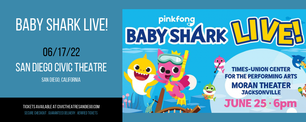 Baby Shark Live! at San Diego Civic Theatre tickets Baby Shark Live! at San Diego Civic Theatre