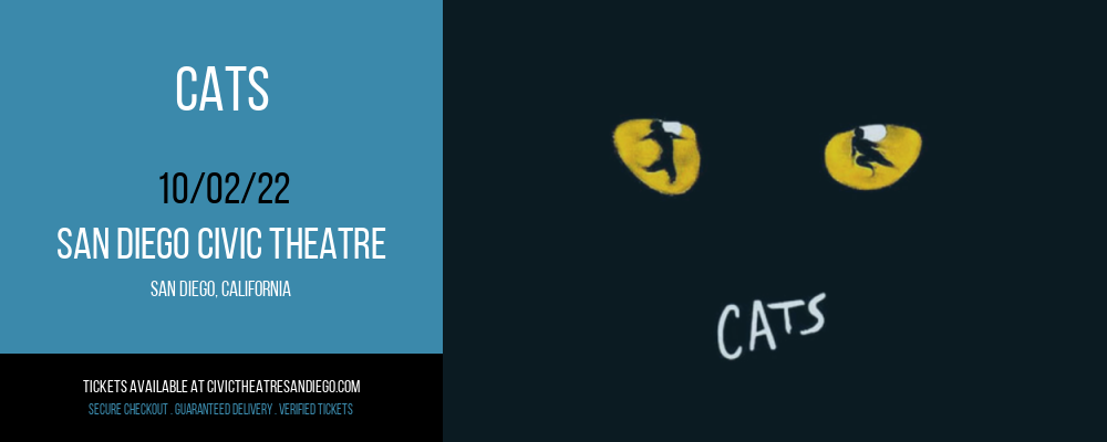 Cats at San Diego Civic Theatre tickets Cats at San Diego Civic Theatre