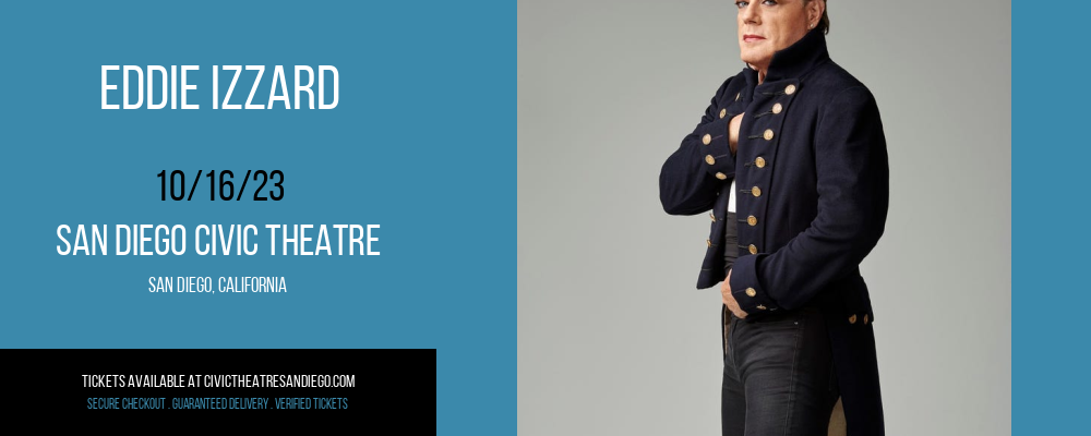 Eddie Izzard at San Diego Civic Theatre