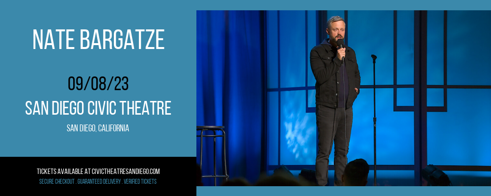 Nate Bargatze at San Diego Civic Theatre