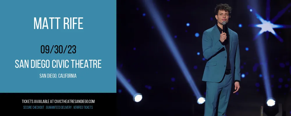 Matt Rife at San Diego Civic Theatre