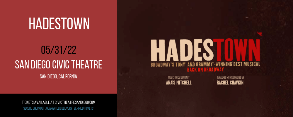Hadestown at San Diego Civic Theatre tickets Hadestown at San Diego Civic Theatre