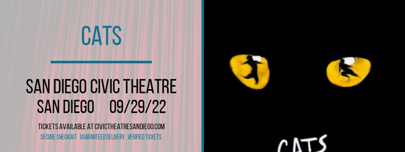 Cats at San Diego Civic Theatre tickets Cats at San Diego Civic Theatre