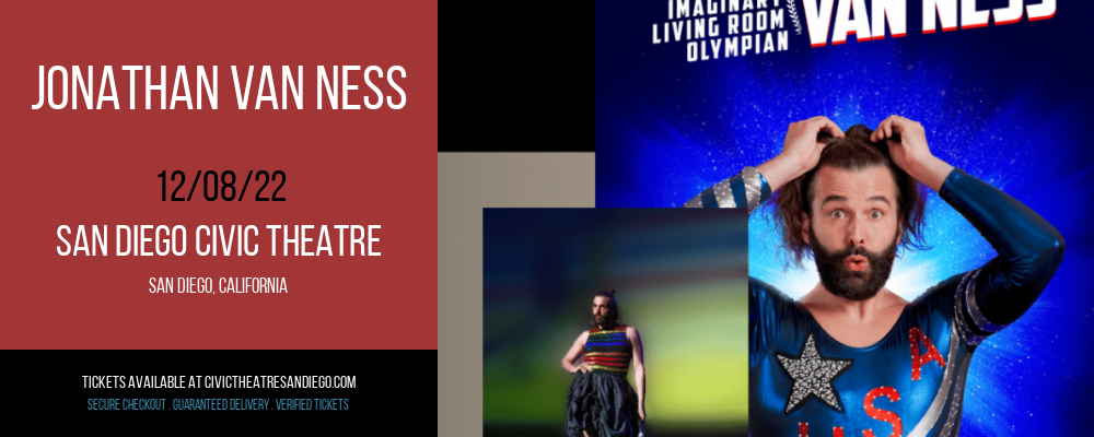 Jonathan Van Ness at San Diego Civic Theatre tickets Jonathan Van Ness at San Diego Civic Theatre