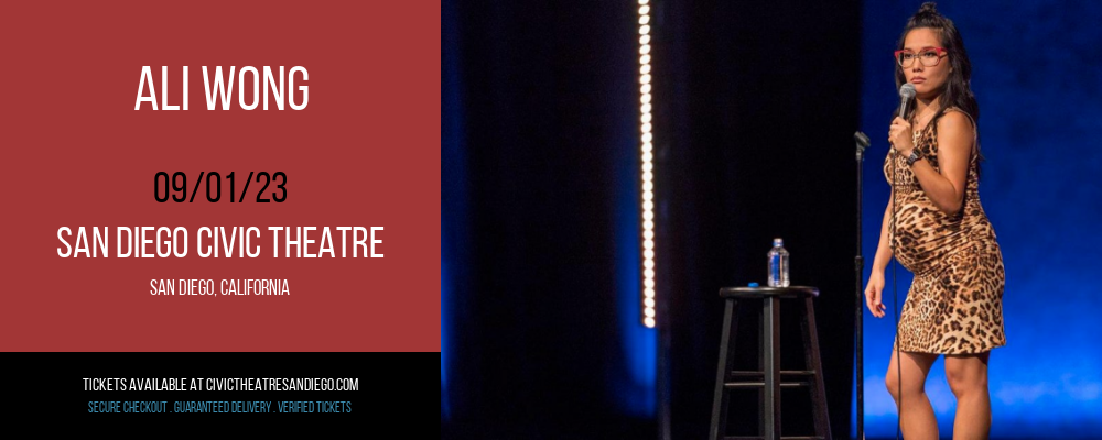 Ali Wong at San Diego Civic Theatre tickets Ali Wong at San Diego Civic Theatre