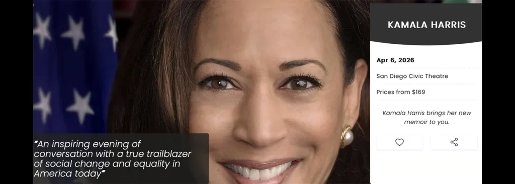 Kamala Harris at San Diego Civic Theatre